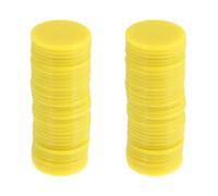 VICASKY 100 Pièces Jetons Ronds de Comptage 25mm en ABS | Faciles à Nettoyer, Imperméables, pour Addition et Soustraction, Usage Familial, Loisirs et Apprentissage