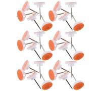 VICASKY 100 Punaises Réfléchissantes Orange à Tête Plate - Fixation Sécurisée pour Camping, Randonnée et Balisage de Sentiers - Visibilité Optimale Nocturne, Lot Polyvalent pour Usage