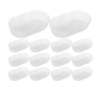 VICASKY 1000 Caissettes Ovales à Cupcakes en Papier Alimentaire Blanc, Antiadhésives et Jetables pour Cuisson Quotidienne et Anniversaires, Nettoyage Facile