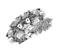 VICASKY 100ensembles Clips De Clôture Métalliques pour Cages Fil De Clips De Fixation Robustes pour Poteaux Ou Utilisables Extérieur sans Rouiller