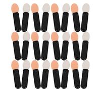 VICASKY 100pièces Applicateurs Mini Fards à Paupières Bâtonnets Pinceau Plat Noir Seule Face Outils de Maquillage Polyvalents pour Retouches Cosmétiques