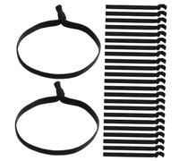 VICASKY 100pièces Élastiques à Cheveux Plats Nylon Doux Antidérapants Pour Cheveux Épais Et Bouclés Sans Abîmer Les