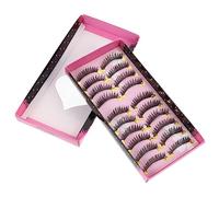 VICASKY 10Paires Faux Cils Fibres Cils De Naturels Et Denses Réutilisables Pour Regard Éblouissant