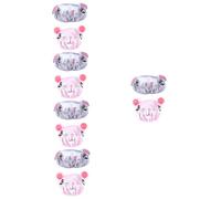 VICASKY 10pièces Bonnet De Garçon Fille Réutilisable De Caps De Bain Étanches Cartoon Souris Et Grise Pour Et Baignade