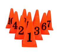 VICASKY 10pièces Cônes De Marquage Entraînement Seau De Signalisation pour Basket-Ball Obstacle De Football Cône Entraînement De Football Marqueur Obstacle