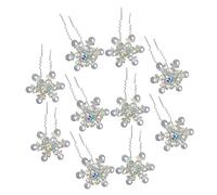 VICASKY 10pièces Épingles à Cheveux De Mariage Forme De u Avec Perles Et Motif De Lot De Accessoires Pour Cheveux De Mariée