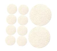 VICASKY 10pièces Éponge De Luffa Pour Douche Et Bain Tampons Exfoliants Pour Gommage Corps Visage Nettoyants De Soins Naturels