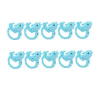VICASKY 10pièces Hochets Forme De Dauphin Lot De Jouets Éducatifs Colorés Pour Développement Coordination Main-oeil Et Reconnaissance Des Couleurs