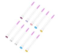 VICASKY 10pièces Tube pour Faux Cils Mascara Portable Tube à Strass pour Faux Cils Brosse à Sourcils Peigne Intégré