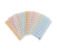 VICASKY 12 Feuilles Autocollants de Date de Calendrier Vintage en Papier, Adhérence Sécurisée et Polyvalente pour Gestion du Temps et Projets de Scrapbook