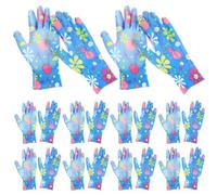 VICASKY 12 Paires Moufles Antidérapants en Nylon Pu, Réutilisables | Jardinage, Atelier Bois et Chantier, Meilleure Prise des Outils, Protection des Mains L’usure