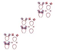 VICASKY 12 Pièces Bandeaux Cheveux Fête Independence Day Styles Festifs Accessoires Coiffure Drapeau Usa pour