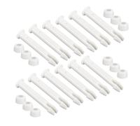 VICASKY 12 Pièces Connecteurs Piscine Plastique avec Joint Détanchéité Broches de Fixation Durables pour Cadre Métallique Rectangulaire