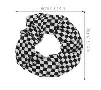 VICASKY 12 Pièces Grid hair ring Des élastiques à cheveux amusants élastiques à cheveux pour filles chouchous noirs chiffon