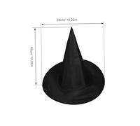 VICASKY 12 Pièces Halloween Witch Hats Hanging Decorations Fabric Wizard Caps With Rope For Porch Indoor Outdoor Party Costume Accessories