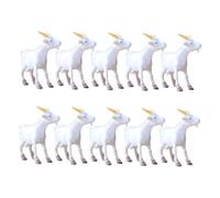 VICASKY 12 pièces Lot de Figurines Miniatures Mouton PVC Sculptées Main Modèles Animaux de Ferme Miniatures pour Décoration DIY Micro Paysage Accessoires Maison de Poupée et Gâteaux