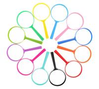 VICASKY 12 pièces Loupe Garçon Fille Plastique Colorées Portable Légère pour Lecture Explorations Nature Activités Scientifiques Éducatives