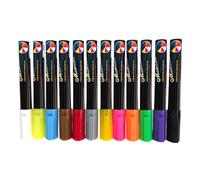VICASKY 12 Pièces Marqueur Craie Liquide Effaçable, Stylo Fluorescent | Plastique, Écriture à Encre Liquide, Design Ergonomique, Usage sur Tableau Noir, Présent Noël
