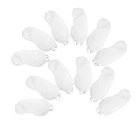VICASKY 12 pièces Nuit Jetable Polyester Cache Yeux Blanc pour Sommeil et Voyage et Bloque Lumière pour Bureau et