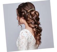VICASKY 12 Pièces Peignes Métalliques Dents pour Coiffure Résistants et Accessoires DIY pour Mariage et Usage Noir Mat Or et