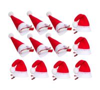 VICASKY 12 Pièces Pinces Cheveux Noël Chapeaux Miniatures Peluche et Accessoires Mignons pour Filles et Femmes Décorations Capillaires Festives et Durables