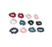 VICASKY 12 pièces Satin Scrunchies Hairbands For Women Elastic Ponytail Holders Hair Ties Durable Soft Fabric Hair Accessories For Various Hairstyles