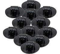 VICASKY 12 Pièces Support Moteur Kayak Noir en PVC Robuste Facile à Installer Haute Performance pour Bateaux de Pêche et Pneumatiques Débutants