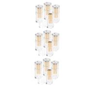 VICASKY 12 Pièces Tubes Transparents Vides pour et à DIY Contenant Pratique avec Couvercle Fuite Design Biseauté