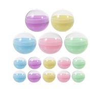 VICASKY 120 Pièces Capsules Vending Machine Transparent Macaron Colors PP Plastic Reusable Spheres for Party Games DIY Craft Supplies and Storage Containers
