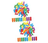 VICASKY 120pièces Pièces De Jeu Bois Colorées pour Échecs Et Saut De Grenouille Accessoires pour Jeux De Société Éducatifs Et Mathématiques
