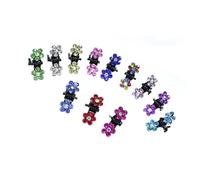 VICASKY 120pièces Pince à Cheveux Mini Forme de Patte pour Fille Barrette Couleur avec Motif Floral Accessoire Cheveux Garçon Fille