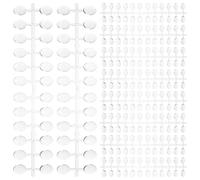 VICASKY 12ensembles Capsules Ovales Courtes Transparentes Pour Ongles Nuancier De Modèles Pour Formation Manucure Présentation Échantillons