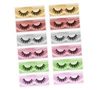 VICASKY 12paires Faux Cils pour Femme Cils Denses et Faux de Performance à Greffer et Sûr à Porter pour Maquillage et Danse