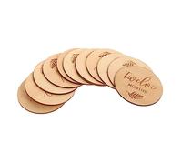 VICASKY 12pcs Baby Baby Baby Milestone Milestone De Jalons À Double Face En Bois Photo Accessoires