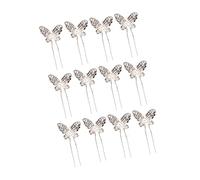 VICASKY 12pièces Épingles à Cheveux Forme De u Avec Lot Pour Chignon Couleur Design Vintage Et Élégant