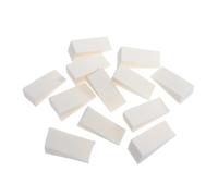 VICASKY 12pièces Éponge à Ongles Dégradée Pour Manucure Blanches Forme Triangulaire