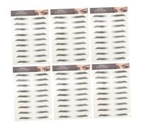 VICASKY 12pièces Sourcils Autocollants Effet Poils Transferts pour Sourcils Lot pour Femme