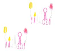VICASKY 14 Pièces Nettoyeur De Biberon De Lait Pour Pinceau Éponge Brosse Cure-pipe Brosse De Nettoyage De Bouteille D'eau Brosse Nettoyante Pour Biberon Biberons Pailles à Gobelet