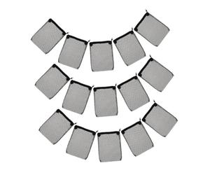 VICASKY 15 Pièces Aquarium Filter Mesh Bags with Zipper Durable Polyester Net Pouches for Fish Tank Filtration Reusable Media Bags for Zeolite and Ceramic Rings Fine Mesh