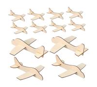 VICASKY 15 pièces Maquette Avion Bois DIY pour Garçon Fille Modèle Bois Inachevé à Assembler Décoration Créative et Compact pour Bureau et Activités Manuelles