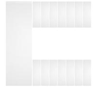 VICASKY 15 pièces Papiers Isolation pour Coloration Cheveux Réutilisables Papier Blanc Isolant pour Mèches Outil Coiffure Professionnel sans Odeur et Pratique Style Long