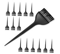 VICASKY 15 Pièces Set de Pinceaux de Coloration Cheveux avec Manches Ergonomiques Applicateur Précis et Peigne Anti-éclaboussures pour Teinture Maison et Salon