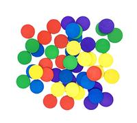 VICASKY 150 Pièces Disques Ronds Bois Colorés Outil de Calcul Éducatif pour Garçon Fille Matériel Enseignement Mathématiques