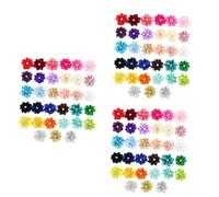 VICASKY 150pièces Bandeaux Fleurs Pour Diamants Accessoires De Cheveux Faits Main Mélange De Couleurs