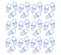 VICASKY 150pièces Mini Pacifiers Acrylique Transparent Pour Jeux De Shower Sucettes Adorables Pour Fêtes De Naissance Et