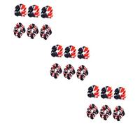 VICASKY 18 Pcs Élastiques Cheveux Drapeau National Extensibles Bandeaux Mode Accessoires Quotidiens