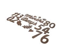 VICASKY 1ensemble Cartes Bois Pour Événements De Signalétique Mensuelle Bois Décorations Pour Fête De Naissance Et Baptême Pour Enregistrer Les Moments Importants