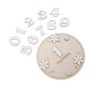 VICASKY 1ensemble Cartes De Bois Pour Signes Mensuels De Croissance Accessoires Photo Charmants Pour Nouveaux-nés Souvenirs à Chérir