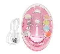 VICASKY 1ensemble Kit De Soins Des Ongles Électrique Pour Garçon Fille Coupe-ongles Polisseur Sans Batterie Avec Différentes Têtes De Coupe Design Lumineux Pratique Pour Mamans Rose