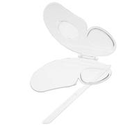 VICASKY 1ensemble Palette De De Maquillage Acrylique Transparent Pour Fond De Teint Outil De Maquillage Pratique Pour Artistes Design Élégant Forme De